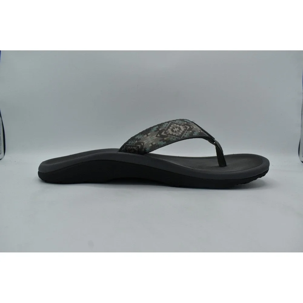 Pendleton Mens Size 11 Gray Blue Southwestern Flip Flop Sandals Thongs Shoes